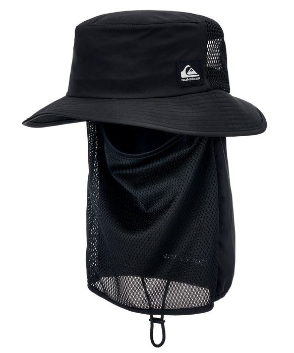 QUIKSILVER メンズ WR UV WATER FACE MAS サーフハット 【2026年春夏モデル】 BLK / F