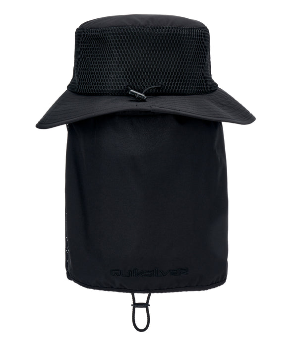 QUIKSILVER メンズ WR UV WATER FACE MAS サーフハット 【2026年春夏モデル】 BLK / F