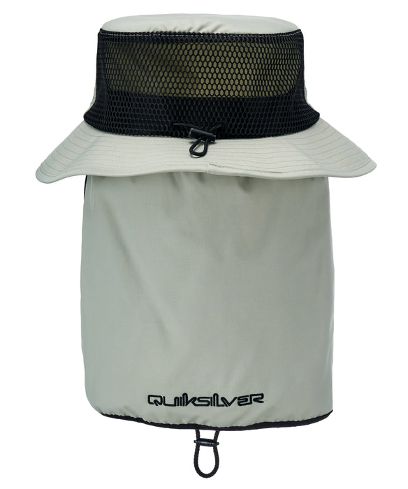 QUIKSILVER メンズ WR UV WATER FACE MASK HAT サーフハット 撥水加工 QUIKSILVER メンズ WR UV WATER FACE MASK HAT サーフハット 撥水加工