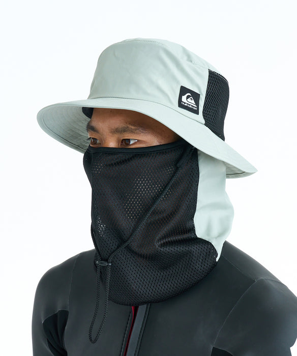 QUIKSILVER メンズ WR UV WATER FACE MASK HAT サーフハット 撥水加工 QUIKSILVER メンズ WR UV WATER FACE MASK HAT サーフハット 撥水加工