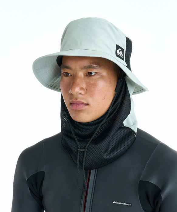 QUIKSILVER メンズ WR UV WATER FACE MASK HAT サーフハット 撥水加工