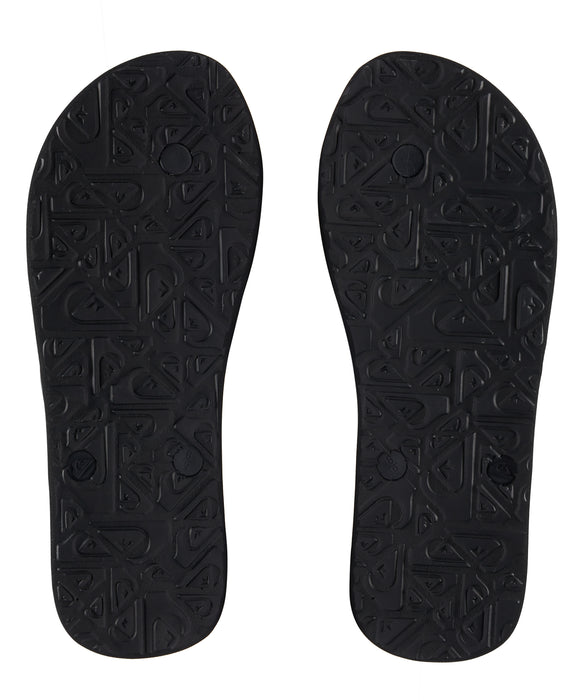 QUIKSILVER メンズ MOLOKAI CORE ロゴビーチサンダル