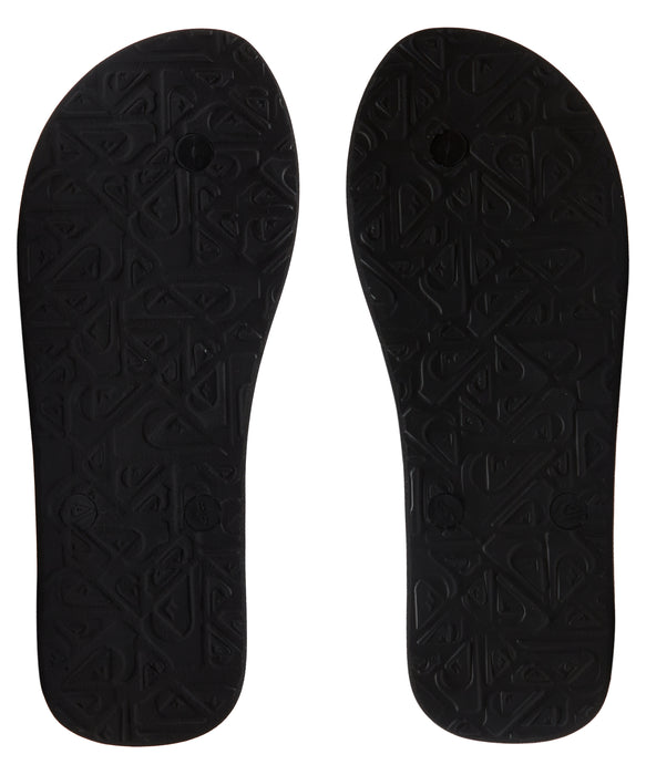 QUIKSILVER メンズ MOLOKAI CORE ロゴビーチサンダル