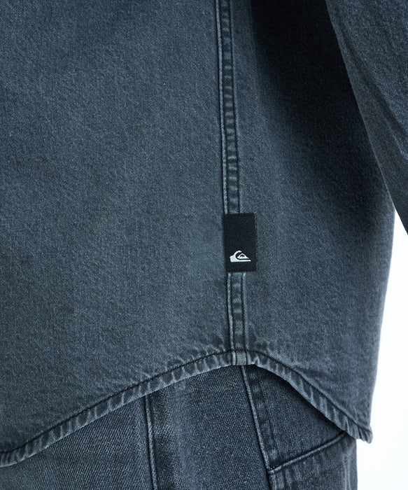 QUIKSILVER メンズ DENIM WASH SH 長袖シャツ 【2026年春夏モデル】 GRY / XL