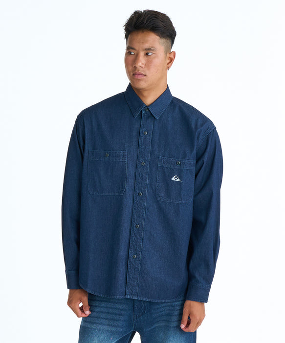 QUIKSILVER メンズ DENIM WASH SH 長袖シャツ 【2026年春夏モデル】 IND / XL