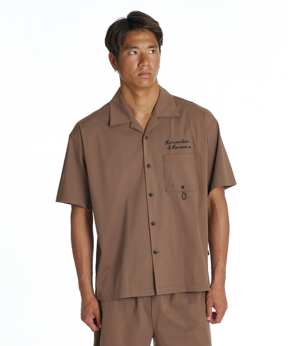 QUIKSILVER メンズ SIGN OPEN SHIRT 半袖シャツ 【2026年夏モデル】 BRN1 / XL