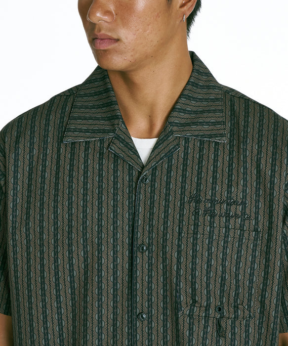 QUIKSILVER メンズ SIGN OPEN SHIRT 半袖シャツ 【2026年夏モデル】 BRN2 / XL