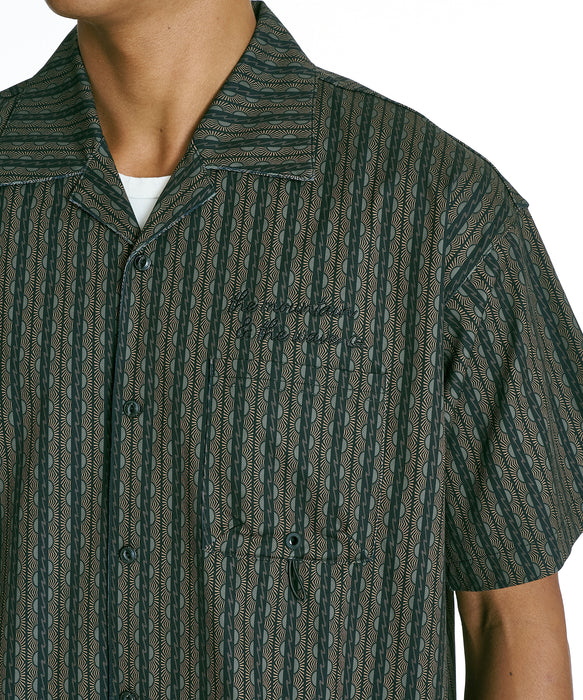 QUIKSILVER メンズ SIGN OPEN SHIRT 半袖シャツ 【2026年夏モデル】 BRN2 / XL