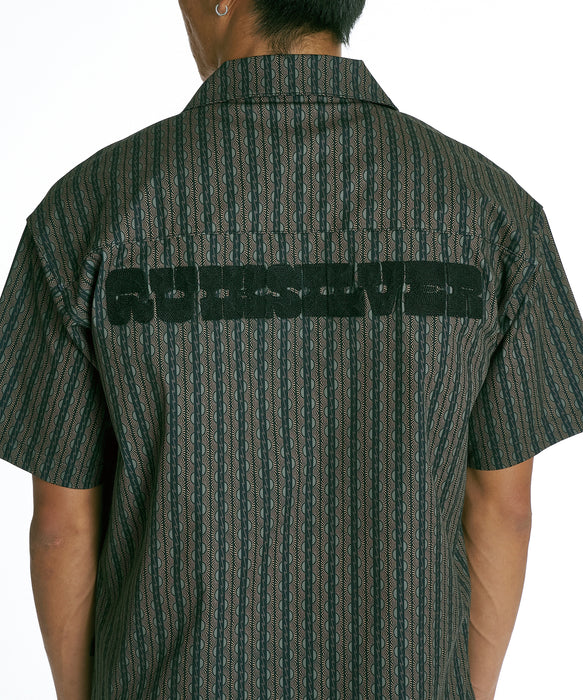 QUIKSILVER メンズ SIGN OPEN SHIRT 半袖シャツ 【2026年夏モデル】 BRN2 / XL
