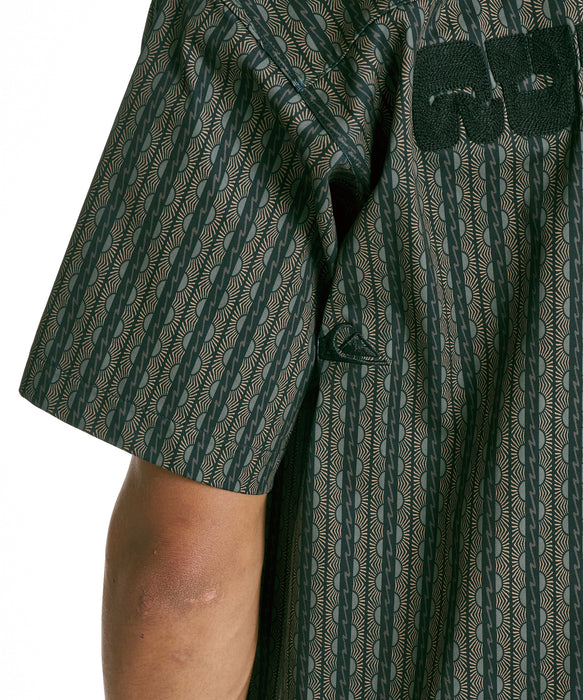 QUIKSILVER メンズ SIGN OPEN SHIRT 半袖シャツ 【2026年夏モデル】 BRN2 / XL