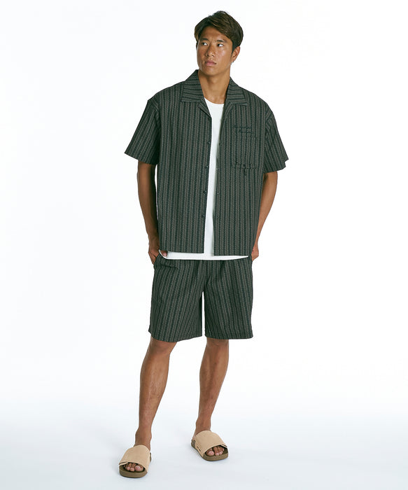 QUIKSILVER メンズ SIGN OPEN SHIRT 半袖シャツ 【2026年夏モデル】 BRN2 / XL