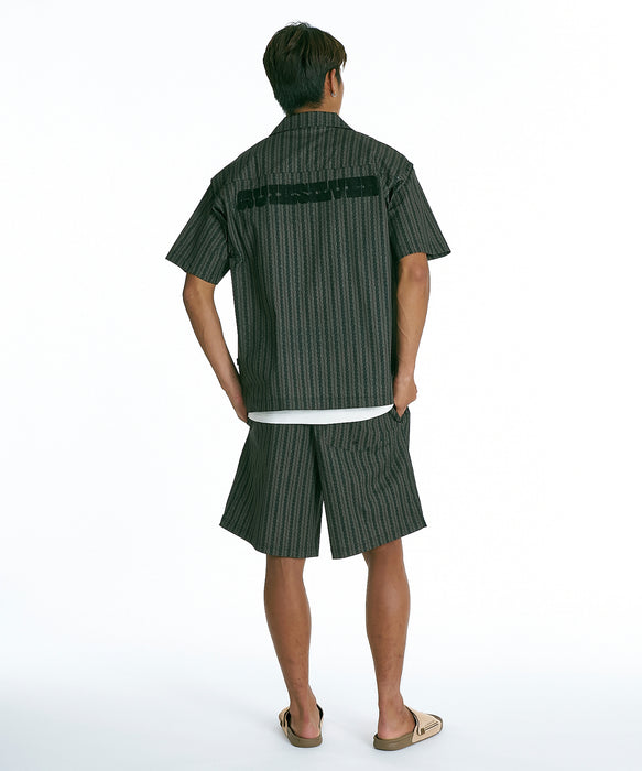 QUIKSILVER メンズ SIGN OPEN SHIRT 半袖シャツ 【2026年夏モデル】 BRN2 / XL