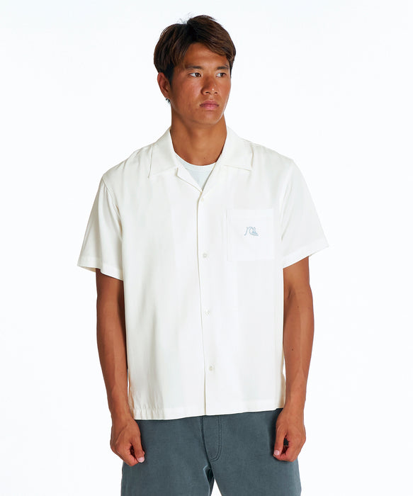 QUIKSILVER メンズ DNA BUBBLE OPEN SHIRT 半袖シャツ 【2026年夏モデル】 OWT / XL