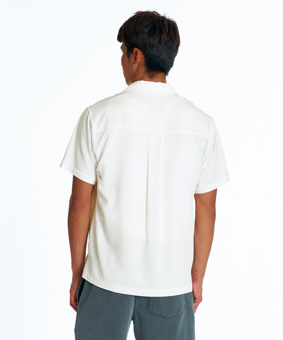 QUIKSILVER メンズ DNA BUBBLE OPEN SHIRT 半袖オープンカラーシャツ