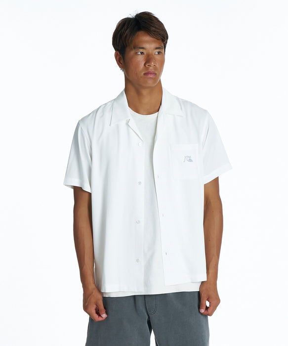 QUIKSILVER メンズ DNA BUBBLE OPEN SHIRT 半袖シャツ 【2026年夏モデル】 OWT / XL