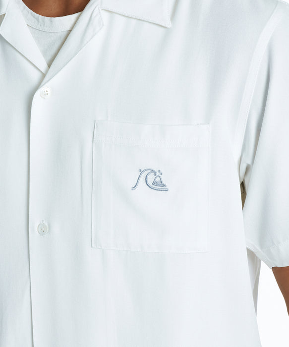 QUIKSILVER メンズ DNA BUBBLE OPEN SHIRT 半袖オープンカラーシャツ