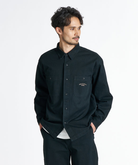 QUIKSILVER メンズ MERCURY CHINO WASH SHIRTS 長袖シャツ 【2026年秋冬モデル】 BLK / XL