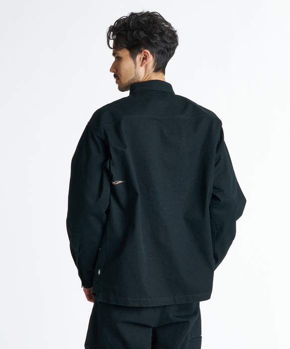 QUIKSILVER メンズ MERCURY CHINO WASH SHIRTS 長袖シャツ 【2026年秋冬モデル】 BLK / XL