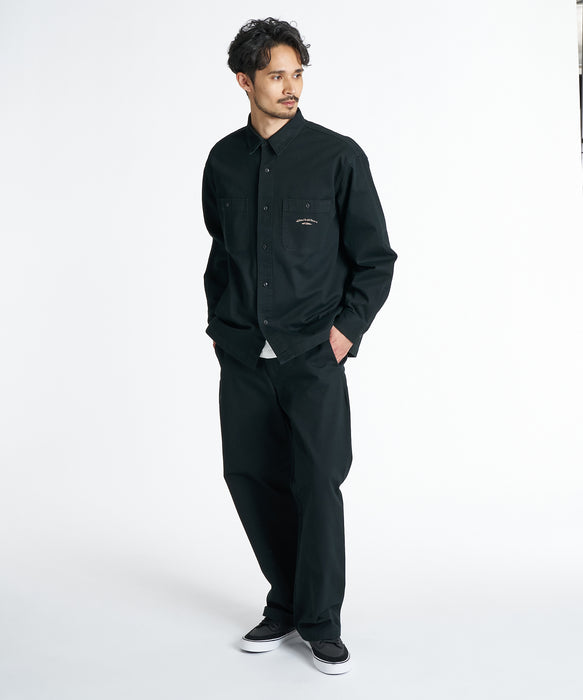 QUIKSILVER メンズ MERCURY CHINO WASH SHIRTS 長袖シャツ 【2026年秋冬モデル】 BLK / XL
