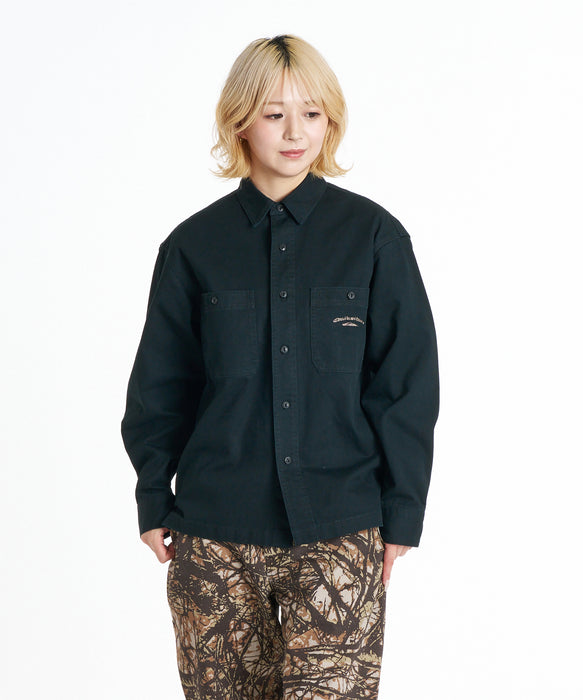 QUIKSILVER メンズ MERCURY CHINO WASH SHIRTS 長袖シャツ 【2026年秋冬モデル】 BLK / XL