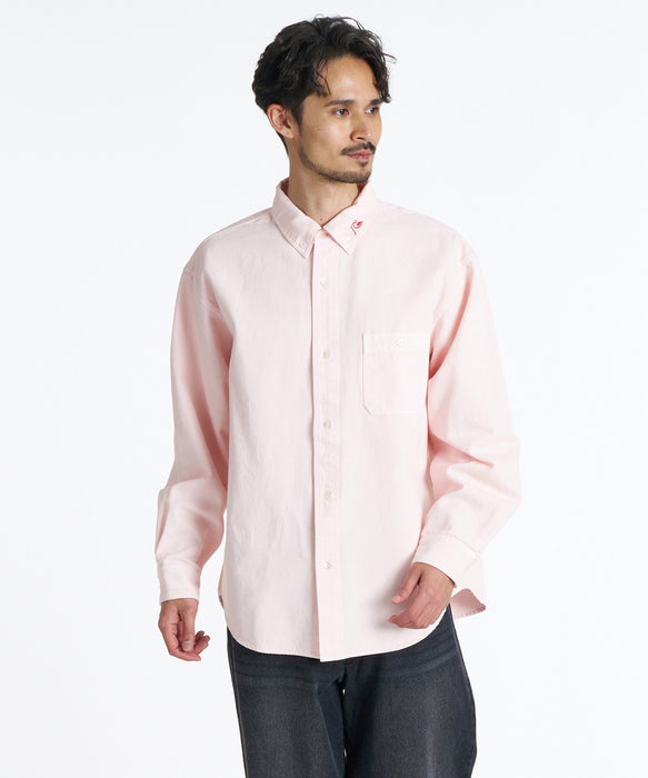 QUIKSILVER メンズ DNA OX WASH BD SHIRTS 長袖シャツ 【2026年秋冬モデル】 PNK / XL