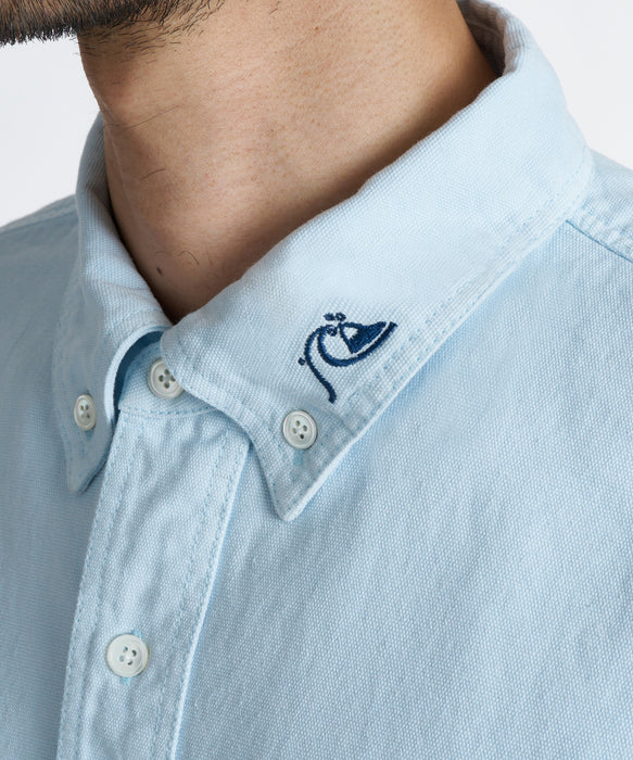 QUIKSILVER メンズ DNA OX WASH BD SHIRTS 長袖シャツ 【2026年秋冬モデル】 SAX / XL