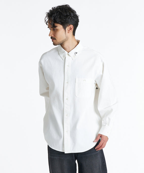 QUIKSILVER メンズ DNA OX WASH BD SHIRTS 長袖シャツ 【2026年秋冬モデル】 WHT / XL