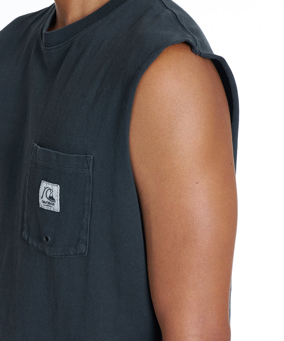 QUIKSILVER メンズ DNA LIFE IS QUIK SL タンクトップ 【2026年夏モデル】 BLK / XL