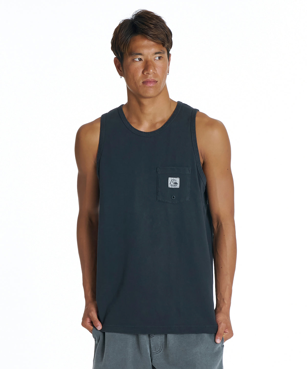 babylclub タンクトップ QUIKSILVER メンズ DNA BUBBLE TANK タンクトップ ワンポイント