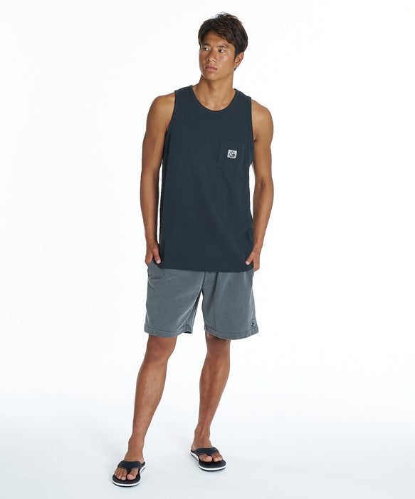 QUIKSILVER メンズ DNA BUBBLE TANK タンクトップ ワンポイント