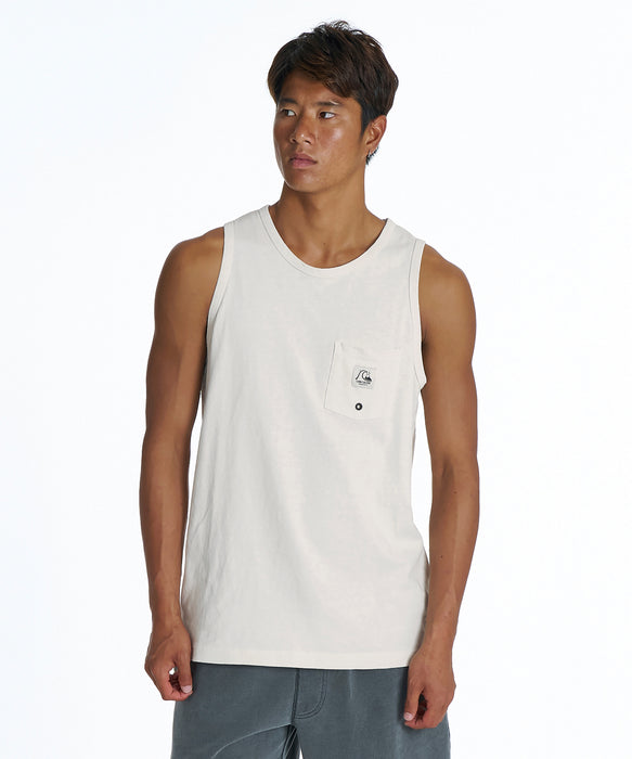 QUIKSILVER メンズ DNA BUBBLE TANK タンクトップ ワンポイント レギュラーフィット【2026年夏モデル】