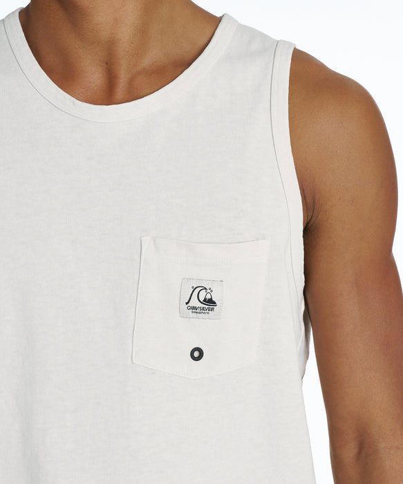 QUIKSILVER メンズ DNA BUBBLE TANK タンクトップ ワンポイント レギュラーフィット【2026年夏モデル】