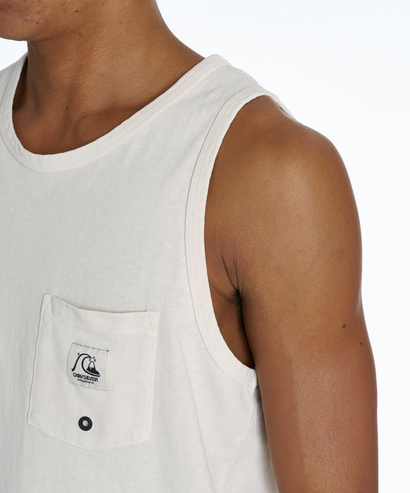 QUIKSILVER メンズ DNA BUBBLE TANK タンクトップ ワンポイント レギュラーフィット【2026年夏モデル】