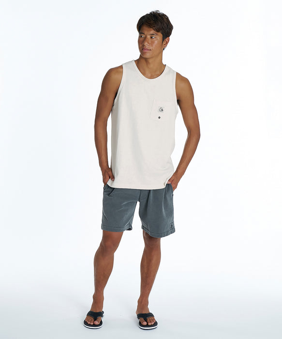 QUIKSILVER メンズ DNA BUBBLE TANK タンクトップ ワンポイント レギュラーフィット【2026年夏モデル】