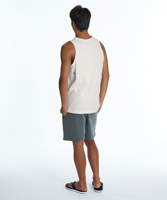 QUIKSILVER メンズ DNA BUBBLE TANK タンクトップ ワンポイント レギュラーフィット【2026年夏モデル】