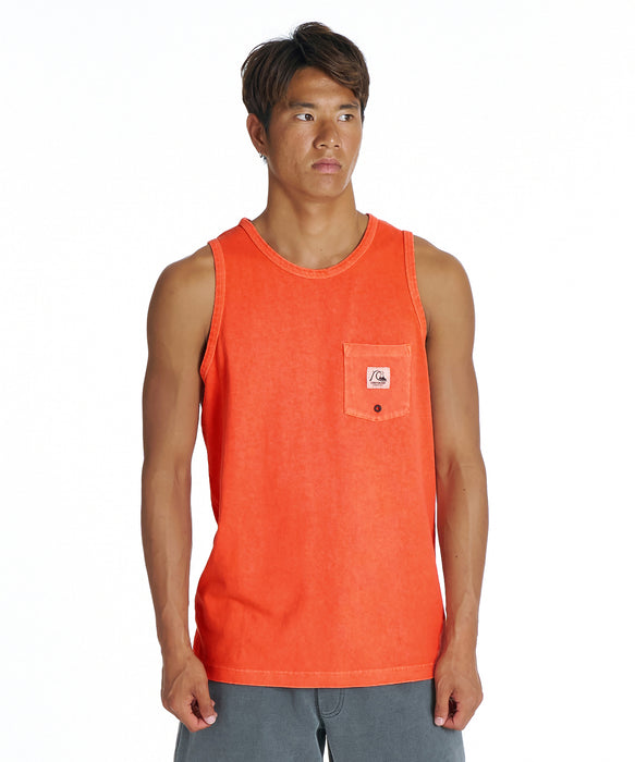 QUIKSILVER メンズ DNA BUBBLE TANK タンクトップ ワンポイント レギュラーフィット【2026年夏モデル】
