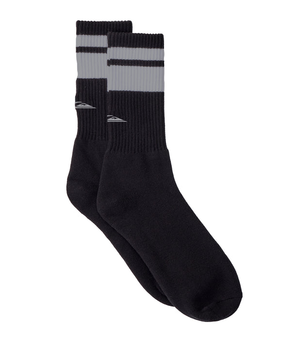 QUIKSILVER メンズ QS LOGO SOCKS ソックス 【2026年秋冬モデル】 BLK / F