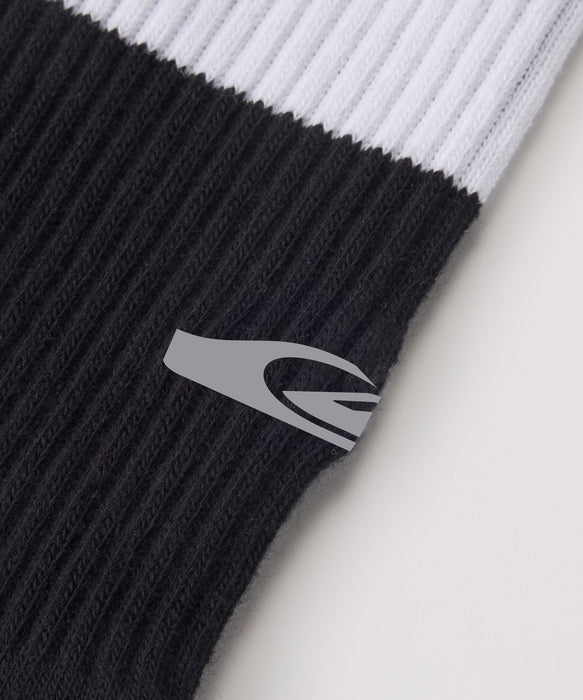 QUIKSILVER メンズ QS LOGO SOCKS ソックス 【2026年秋冬モデル】 BLK / F
