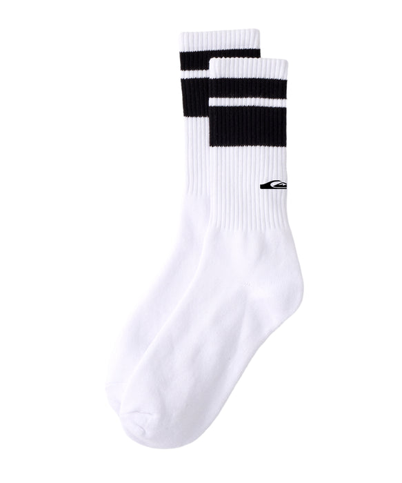 QUIKSILVER メンズ QS LOGO SOCKS ソックス 【2026年秋冬モデル】 WHT / F