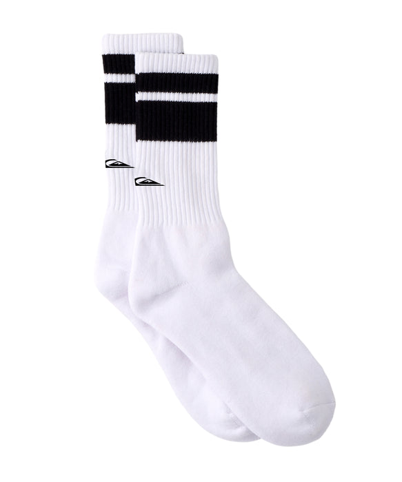 QUIKSILVER メンズ QS LOGO SOCKS ソックス 【2026年秋冬モデル】 WHT / F