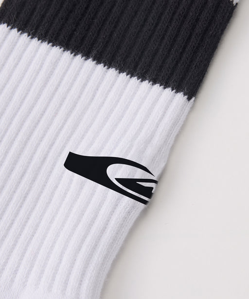 QUIKSILVER メンズ QS LOGO SOCKS ソックス 【2026年秋冬モデル】 WHT / F
