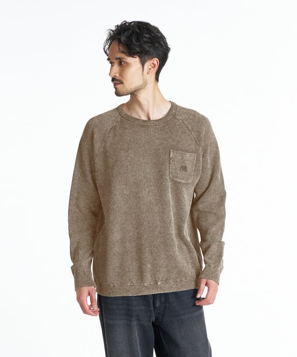 QUIKSILVER メンズ DNA SOLID SWEATER セーター 【2026年秋冬モデル】 BGE / XL