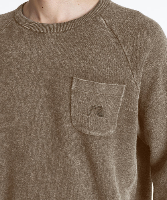 QUIKSILVER メンズ DNA SOLID SWEATER セーター 【2026年秋冬モデル】 BGE / XL
