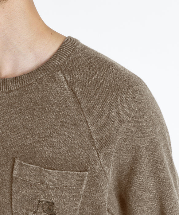 QUIKSILVER メンズ DNA SOLID SWEATER セーター 【2026年秋冬モデル】 BGE / XL