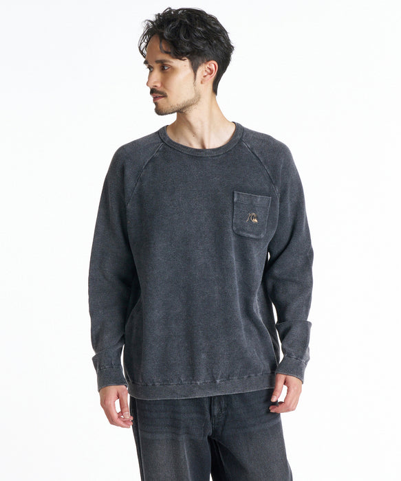 QUIKSILVER メンズ DNA SOLID SWEATER セーター 【2026年秋冬モデル】 BLK / XL