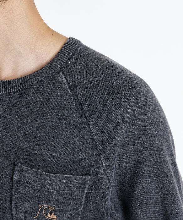 QUIKSILVER メンズ DNA SOLID SWEATER セーター 【2026年秋冬モデル】 BLK / XL