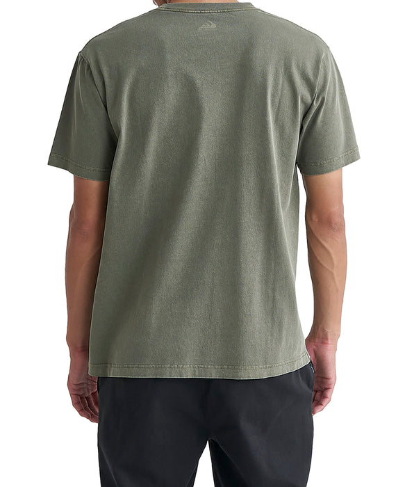 【OUTLET】QUIKSILVER メンズ DALA JUNGLE ST 半袖コットンTシャツ レギュラーフィット グラフィックデザイン