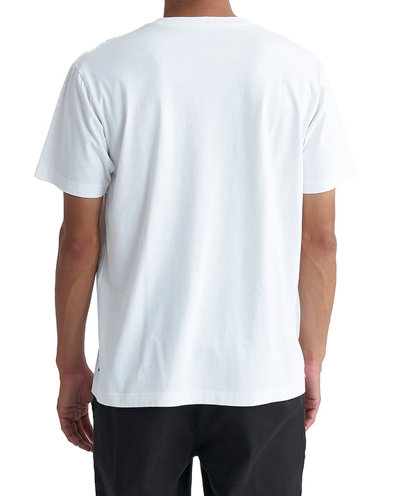 【OUTLET】QUIKSILVER メンズ DALA JUNGLE ST 半袖コットンTシャツ レギュラーフィット グラフィックデザイン