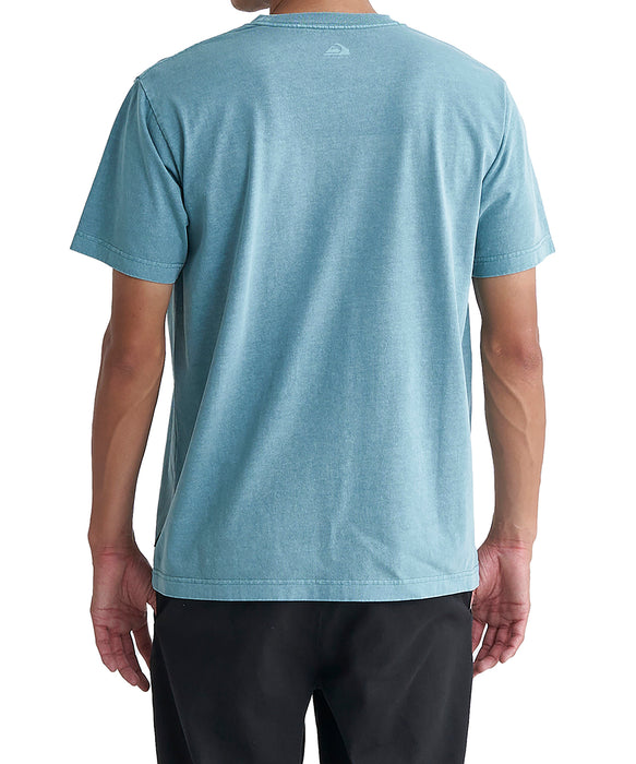 【OUTLET】QUIKSILVER メンズ ORIGINAL SCRIPT ST 半袖コットンTシャツ レギュラーフィット ロゴT