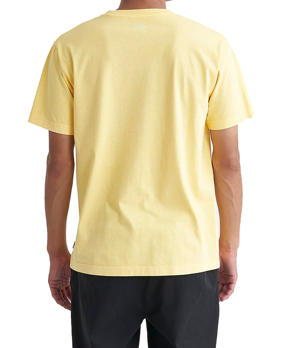 【OUTLET】QUIKSILVER メンズ ORIGINAL SCRIPT ST 半袖コットンTシャツ レギュラーフィット ロゴT